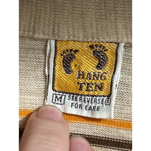 Vintage 70s Hang Ten Striped Shirt - Picture 2 of 7